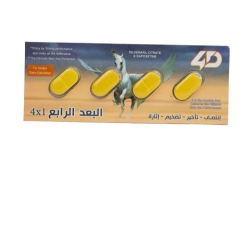 أقراص البُعد الرابع - لتقوية الانتصاب وتأخير القذف (4 أقراص)